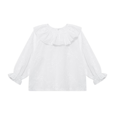 Блузка с вышивкой Mimilav молочный 01